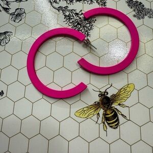 Hot Pink Hoops